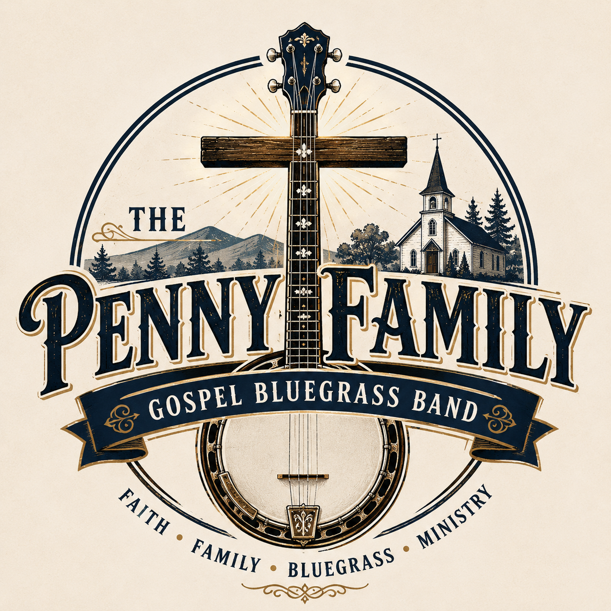 The Penny Family Gospel Bluegrass Band logo